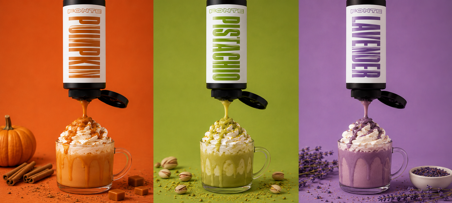 Gourmet Coffee Sauces — Pistachio, Pumpkin & Lavender